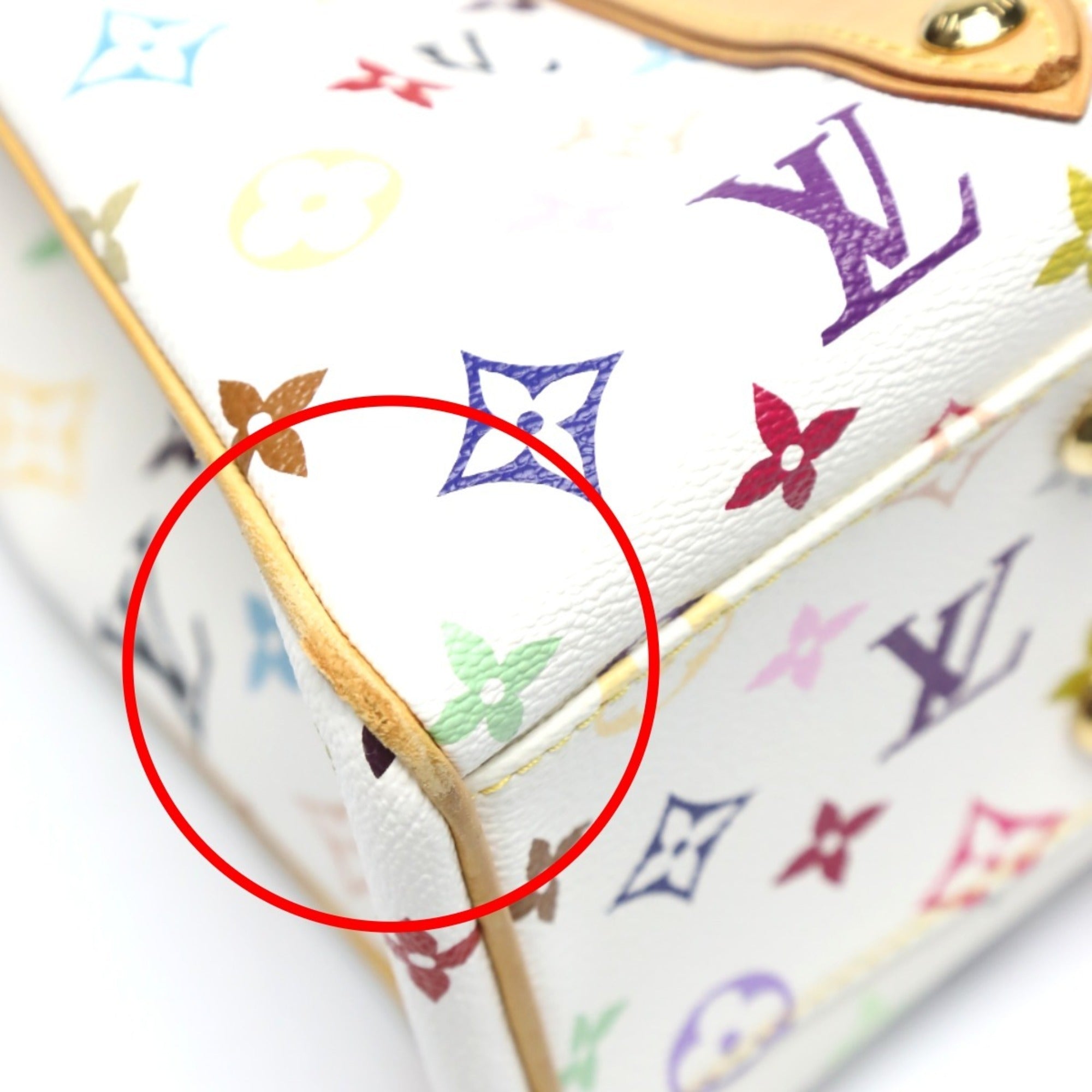 Louis Vuitton Blanc Multi-Color Monogram Multicolore Handbag