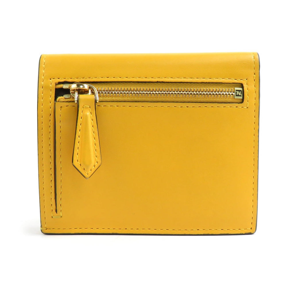 Fendi Yellow Leather Wallet (Bi-Fold)