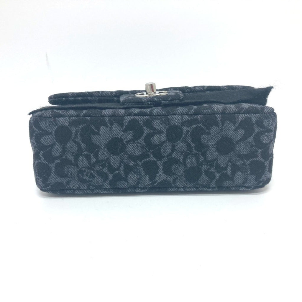 Chanel Black Denim Shoulder Bag