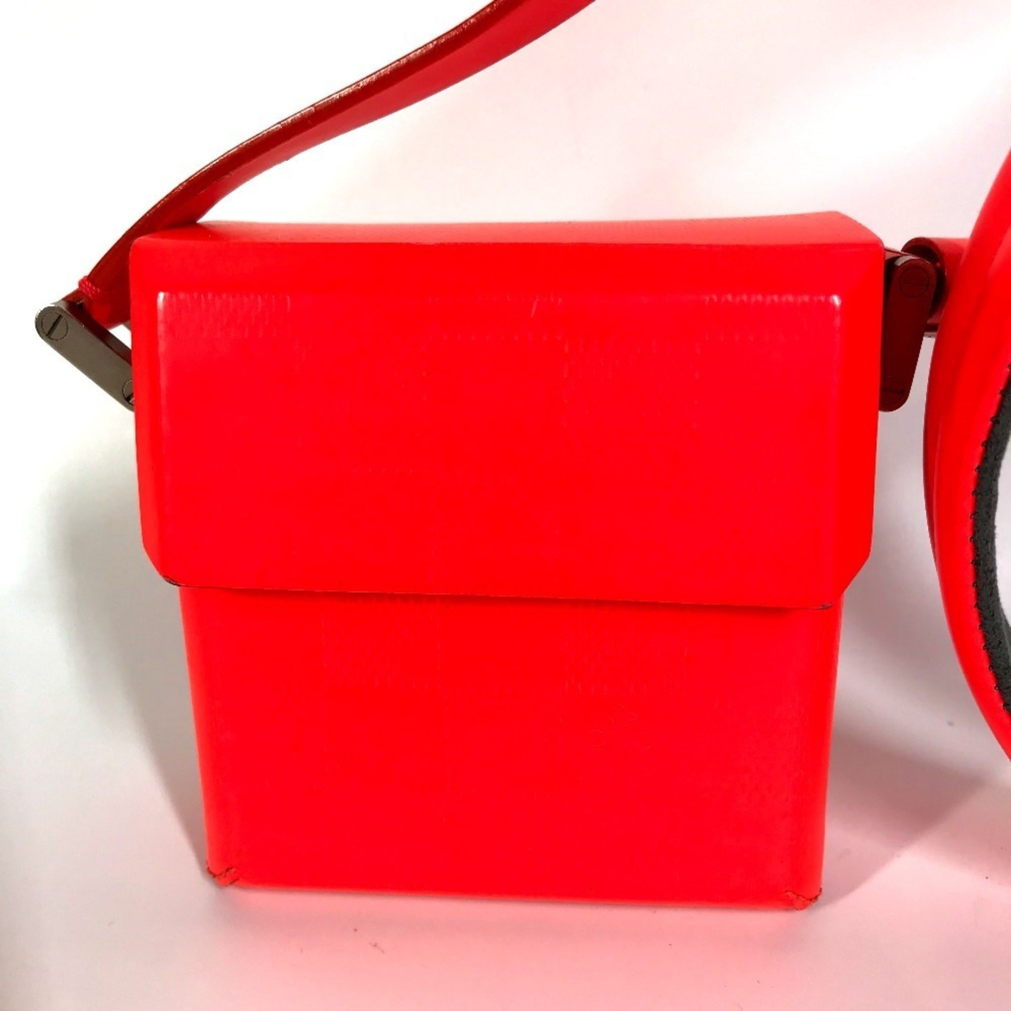 Louis Vuitton Coral Color Red Color Damier Glace Pochette Shoulder Bag