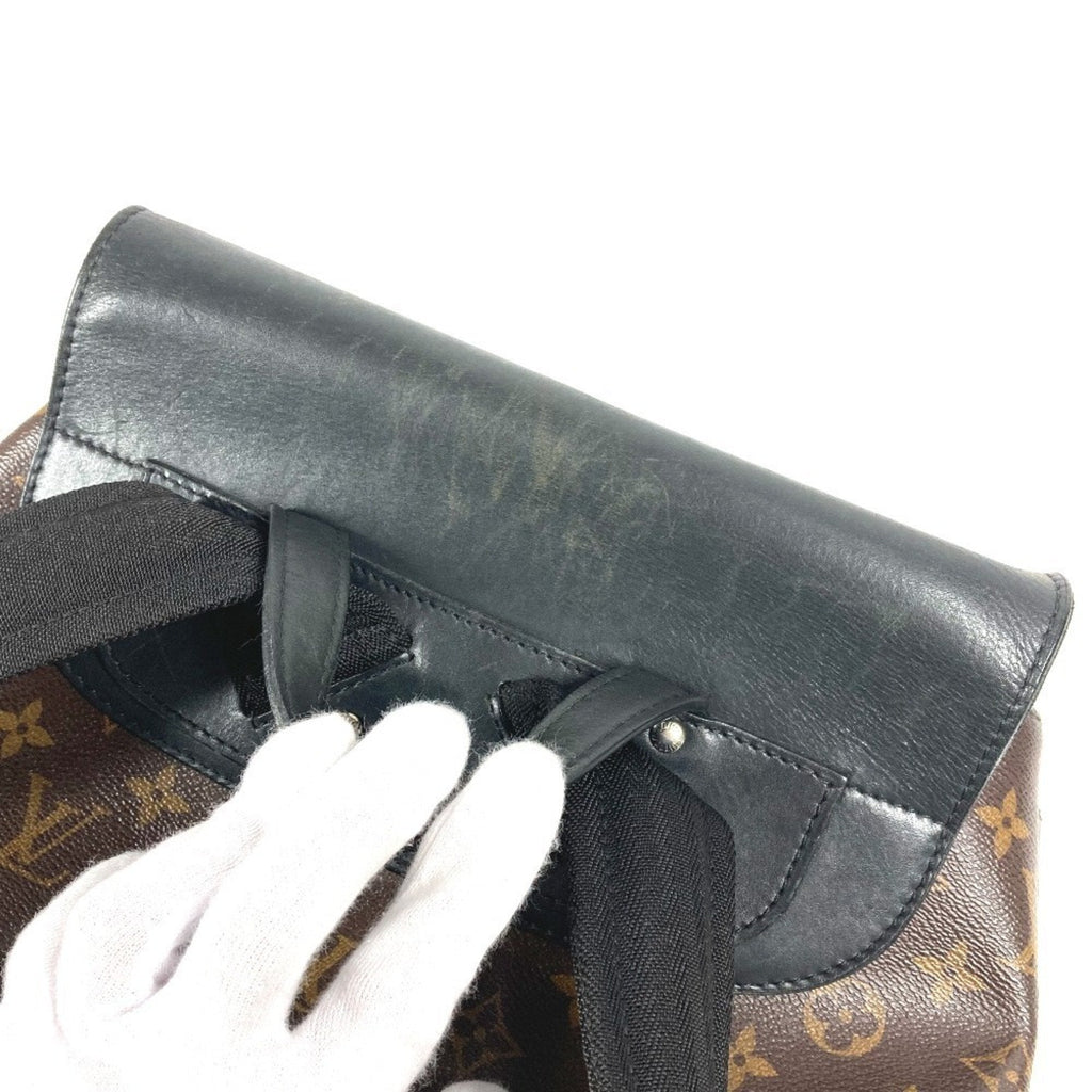 Louis Vuitton Black Brown Galle Monogram Backpack