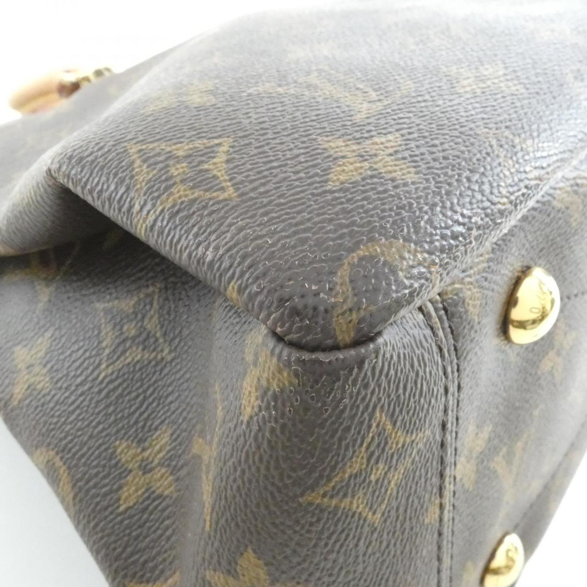 Louis Vuitton Cerise Marron Coated Canvas Handbag