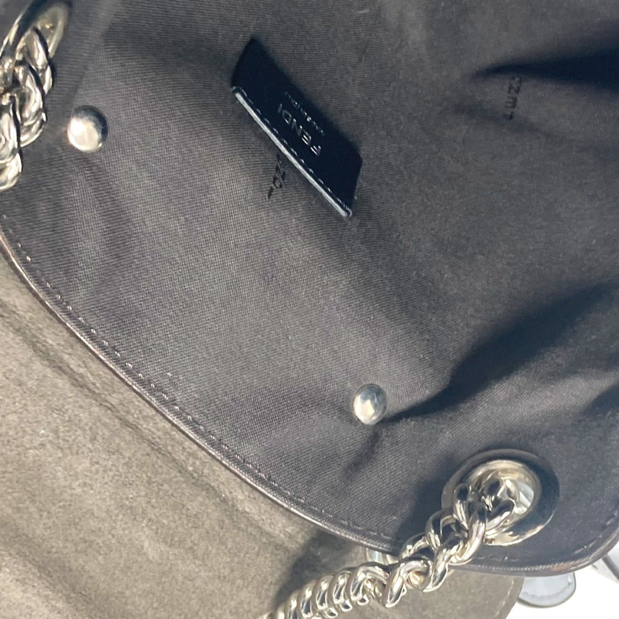 Fendi Blue Leather Backpack