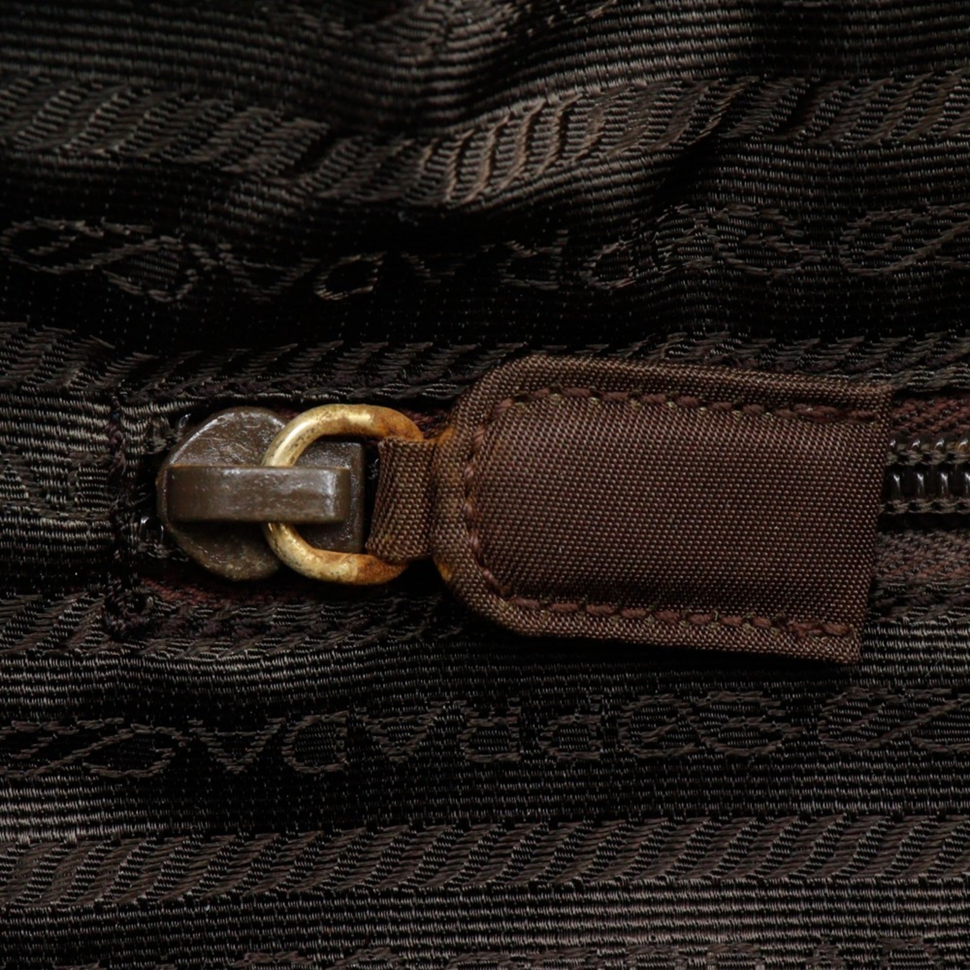 Prada Brown Nylon Handbag