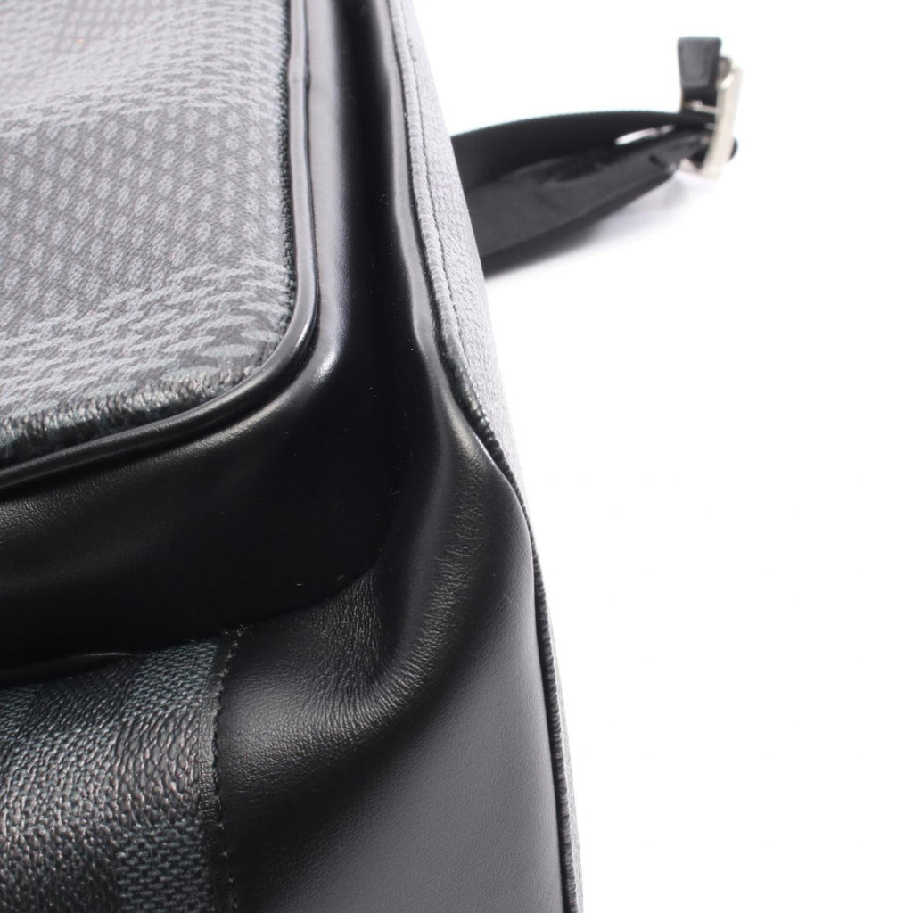 Louis Vuitton Black Damier Graphite Gray Coated Canvas Leather Backpack