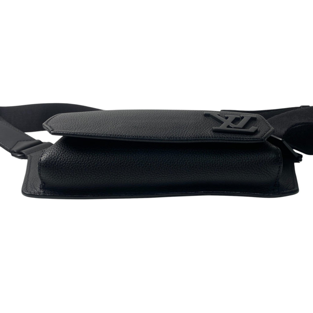 Louis Vuitton Black Leather Sling Bag