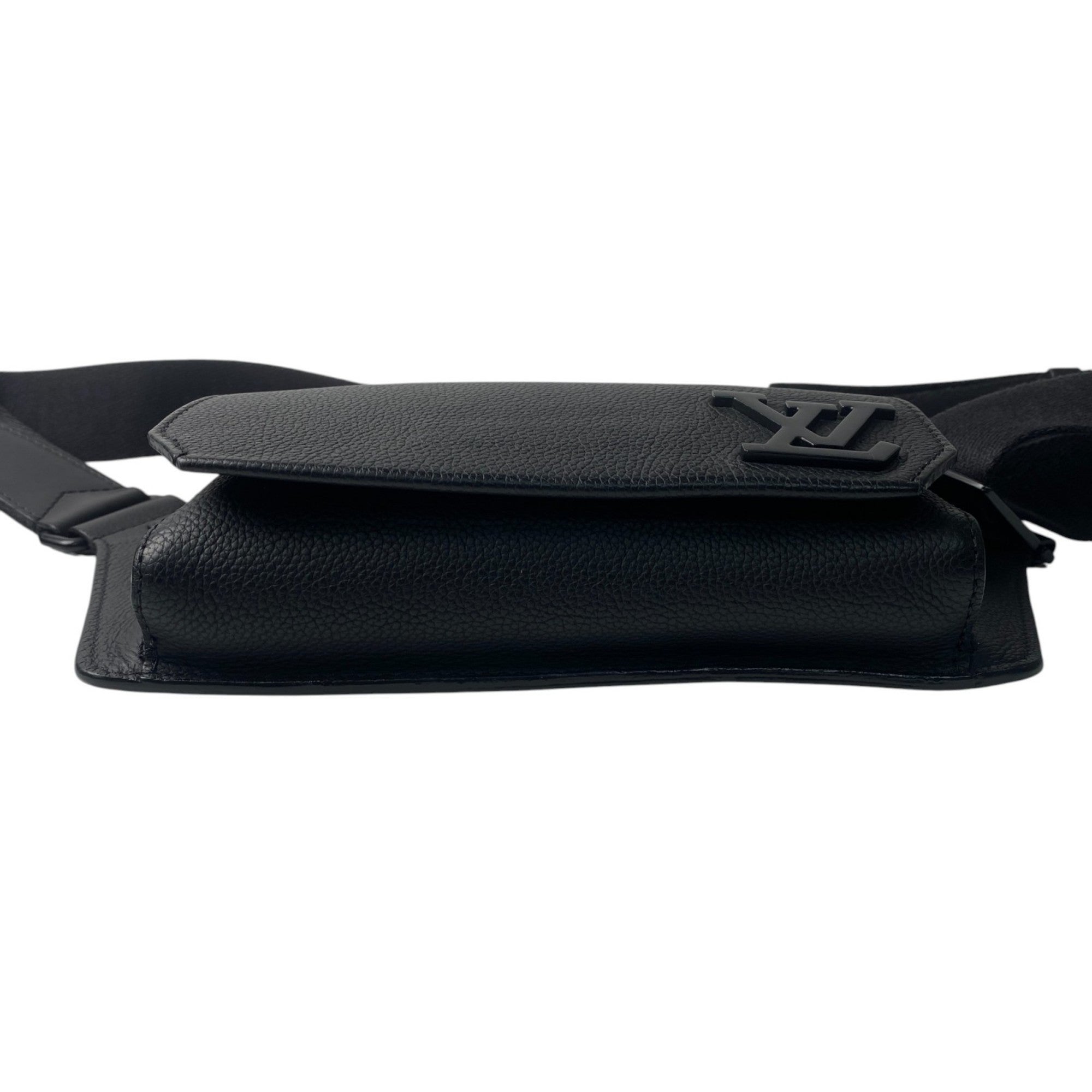 Louis Vuitton Black Leather Sling Bag