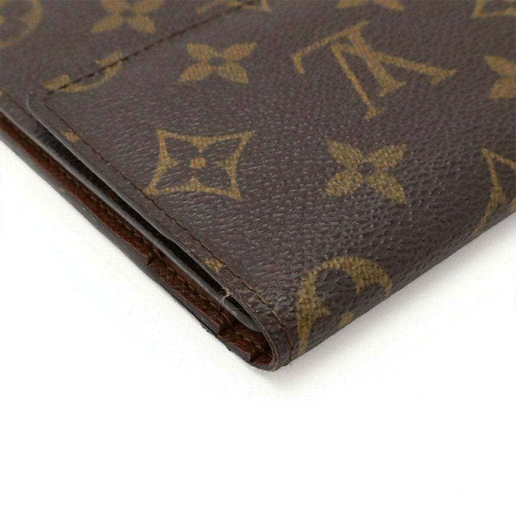 Louis Vuitton Monogram Brown Monogram Long Wallet (Tri-Fold)