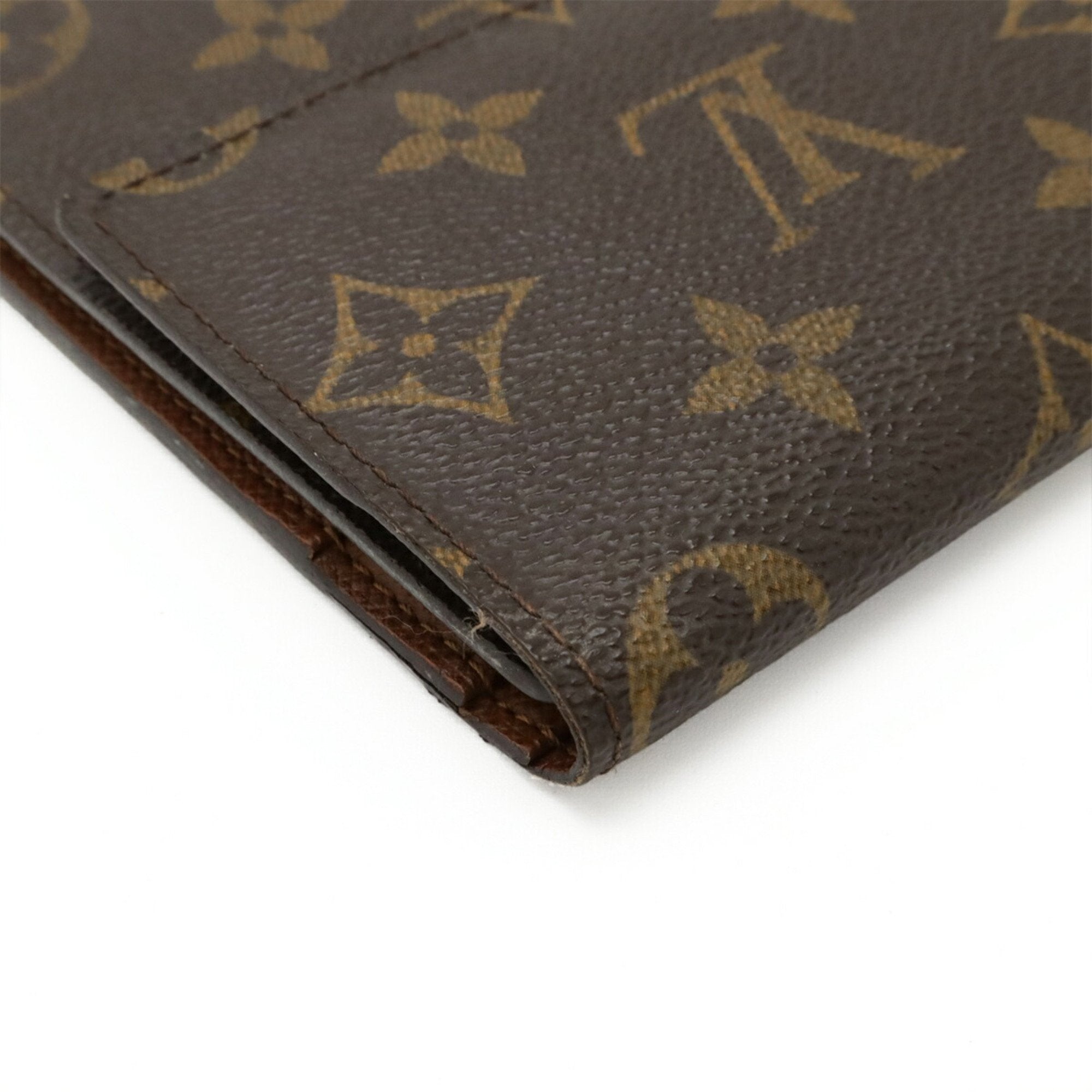 Louis Vuitton Monogram Brown Monogram Long Wallet (Tri-Fold)