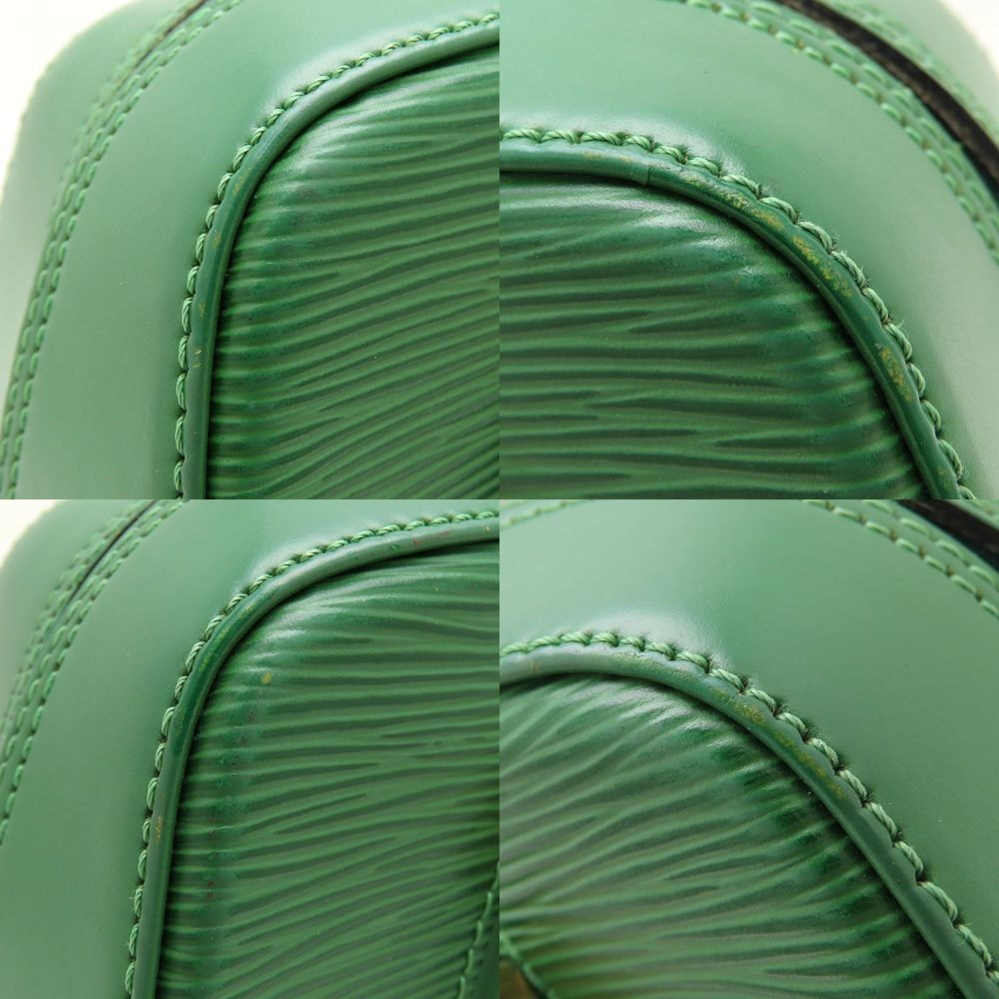 Louis Vuitton Epi Borneo Green Leather Handbag