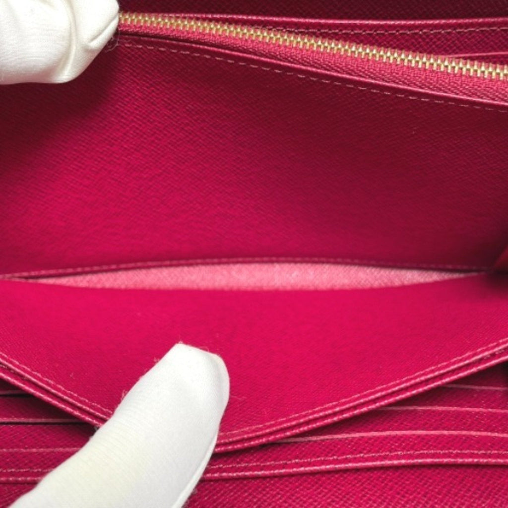 Louis Vuitton Brown Fuchsia Monogram Long Wallet