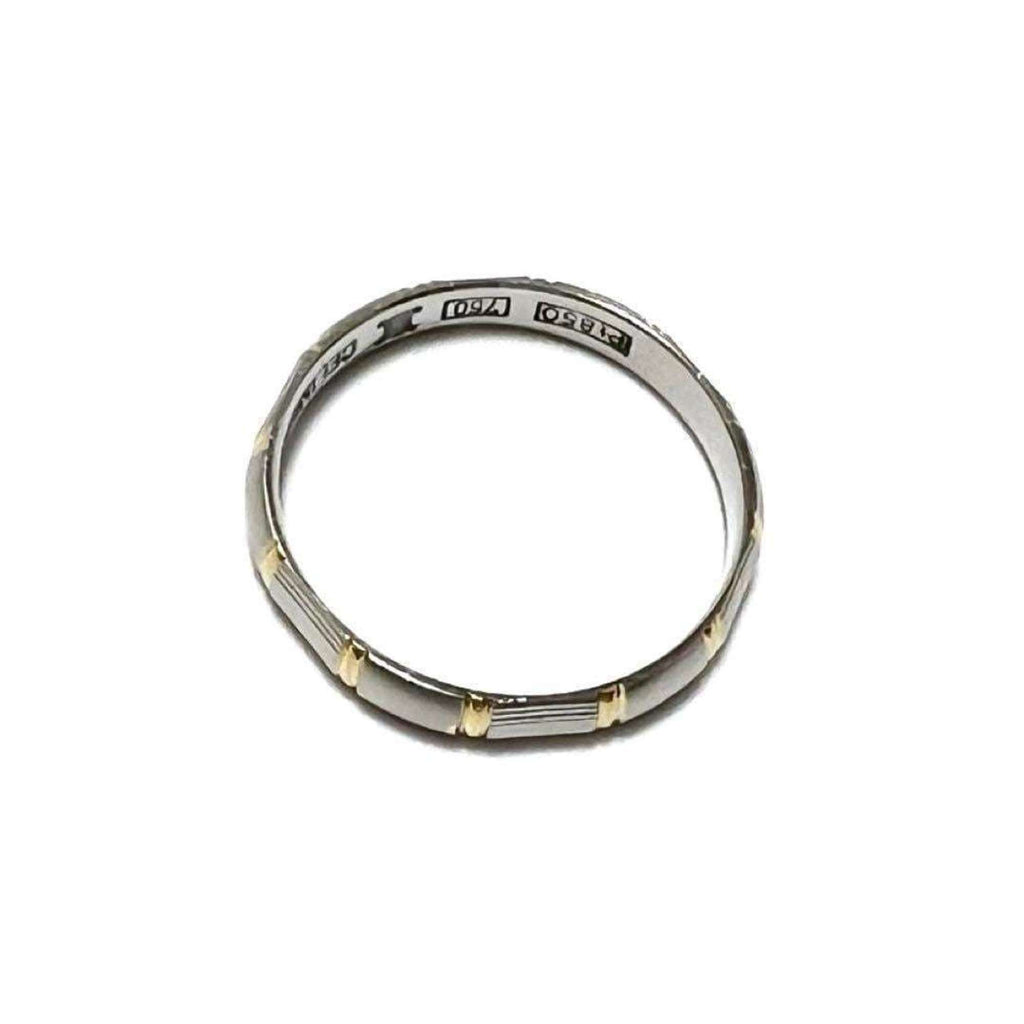 Celine Silver Yellow Gold (18K) Platinum Band Ring
