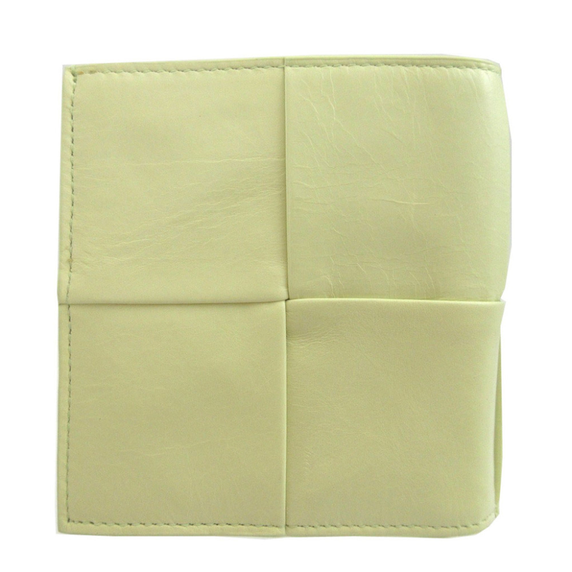 Bottega Veneta Yellow Leather Wallet (Bi-Fold)