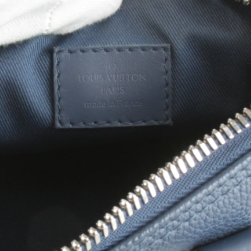 Louis Vuitton Blue Leather Handbag Shoulder Bag