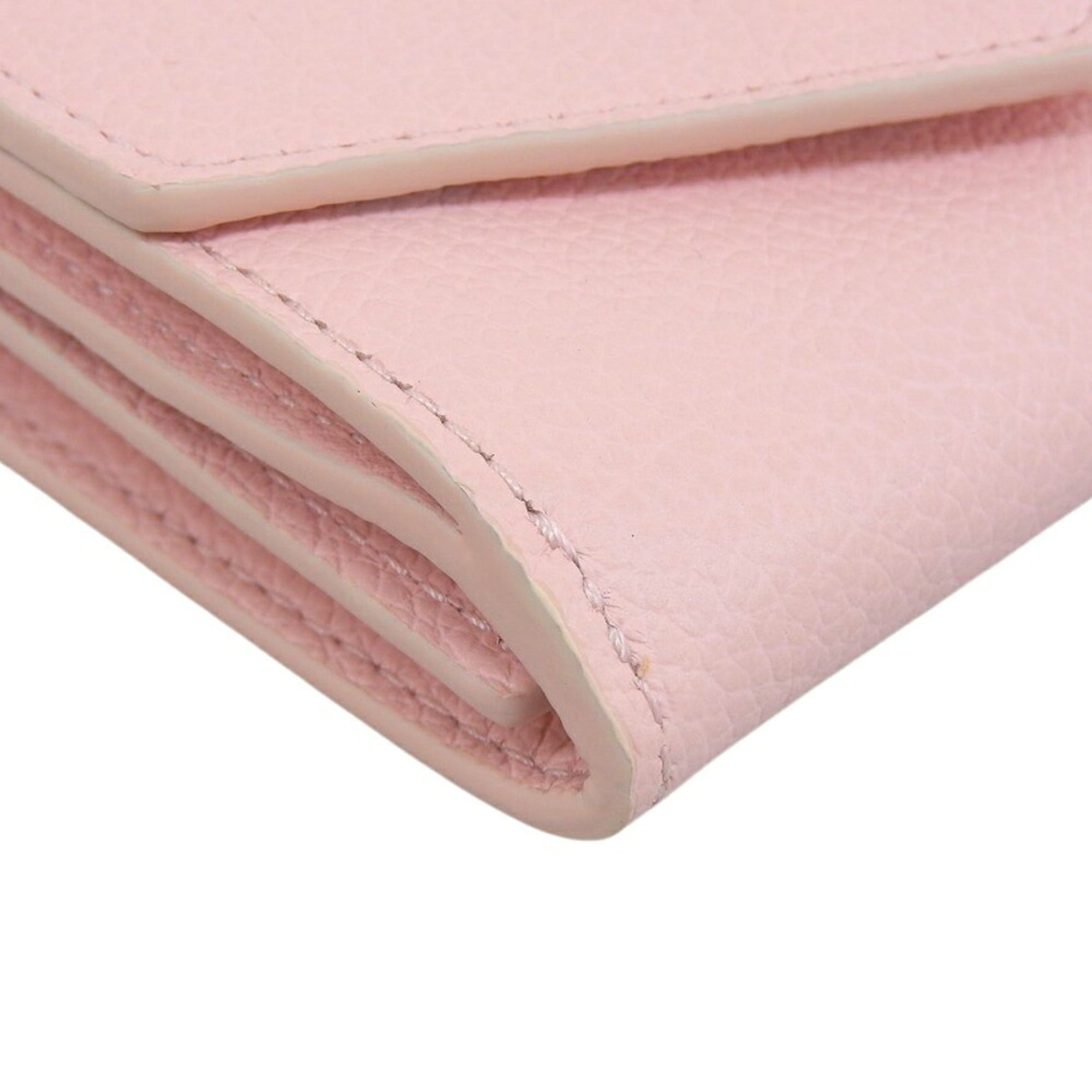 Louis Vuitton Pink Leather Wallet (Tri-Fold)
