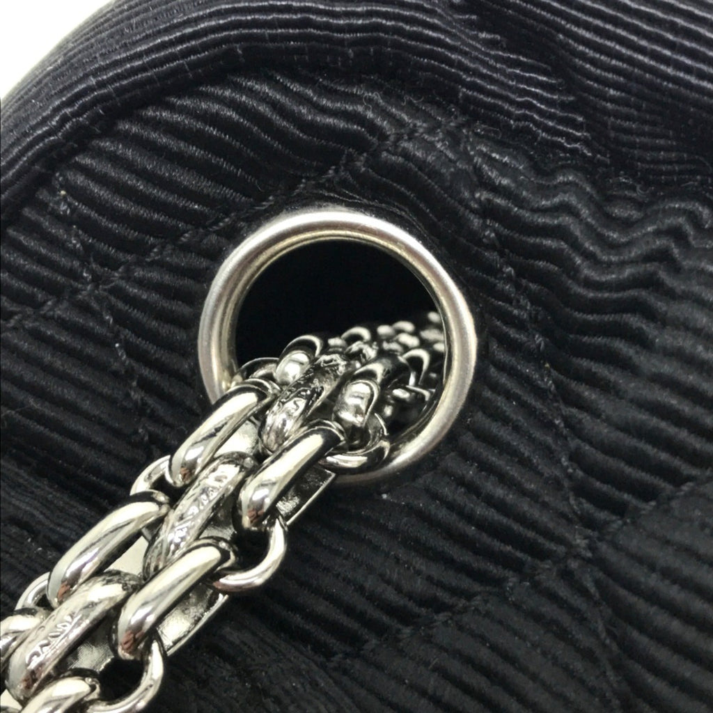Chanel Black Cloth Shoulder Bag