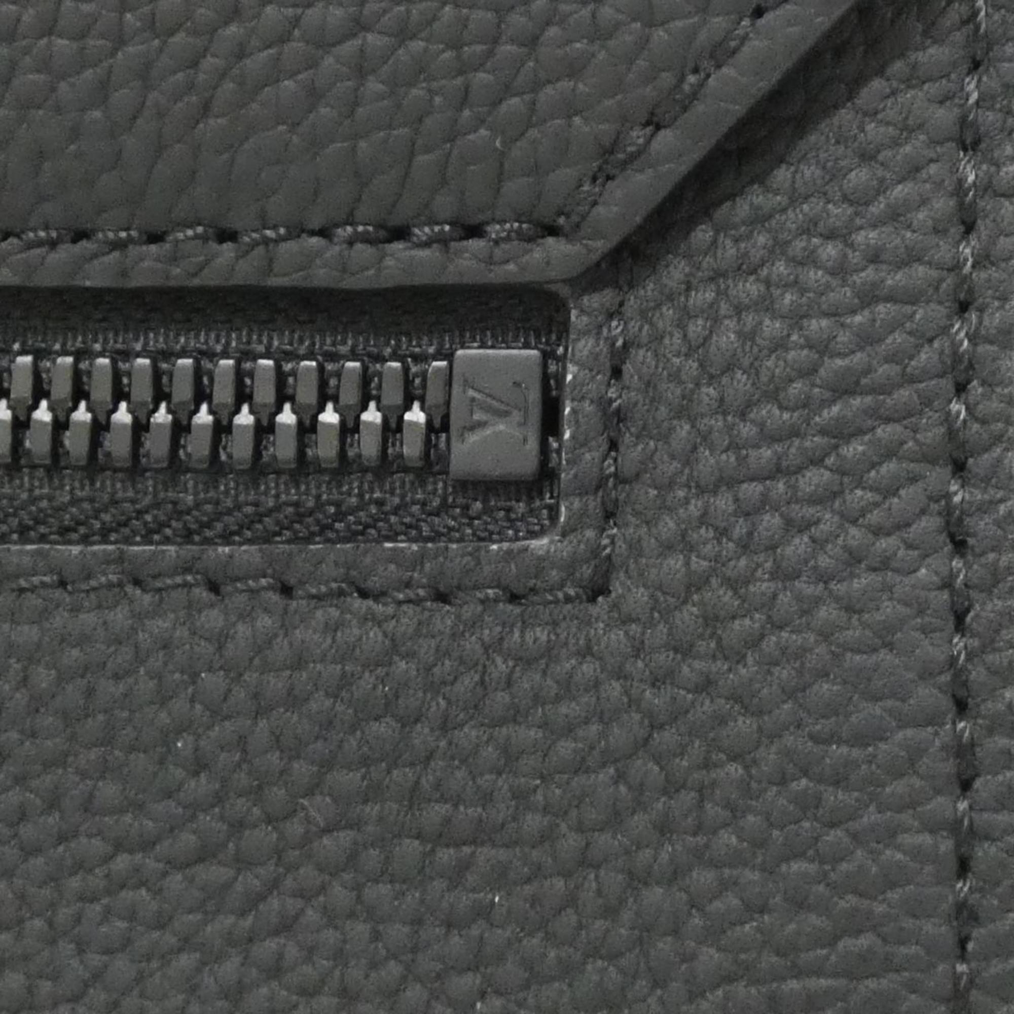 Louis Vuitton Black Leather Shoulder Bag