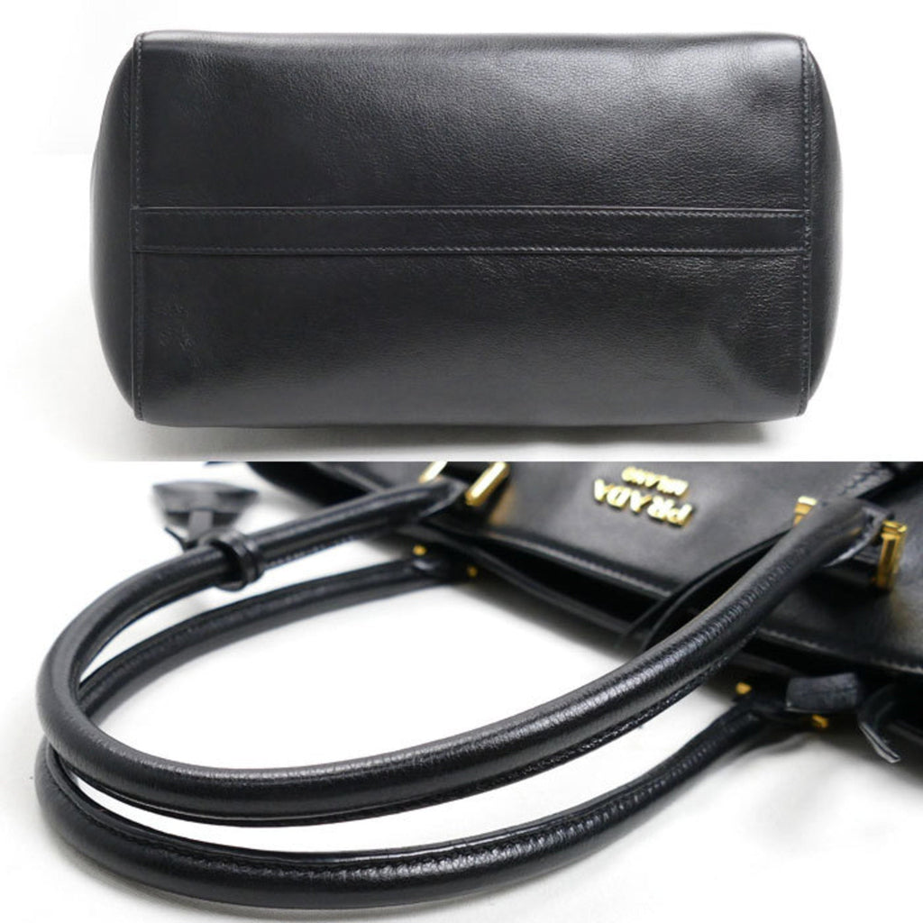 Prada Black Leather Shoulder Bag