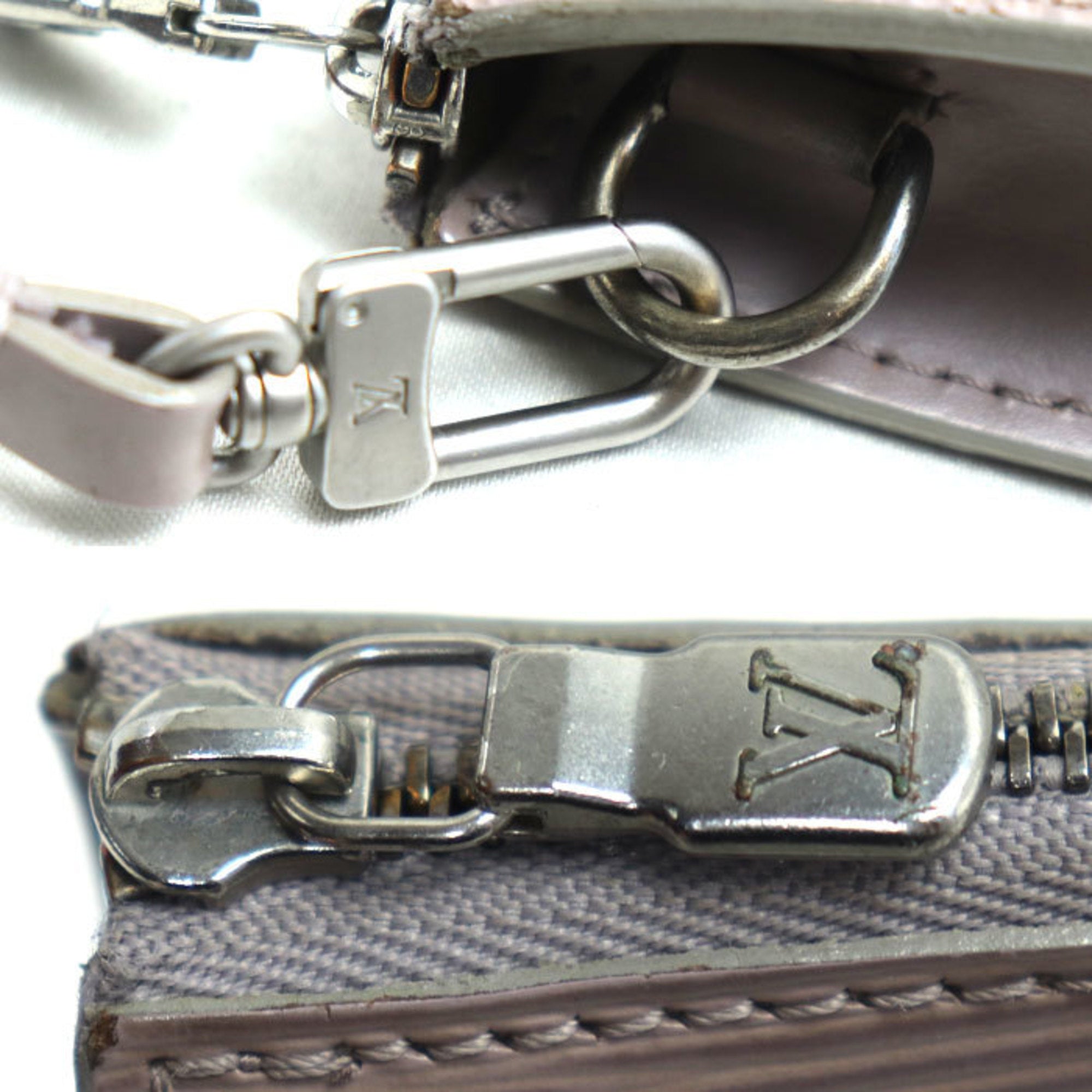 Louis Vuitton Silver Epi Leather Pouch