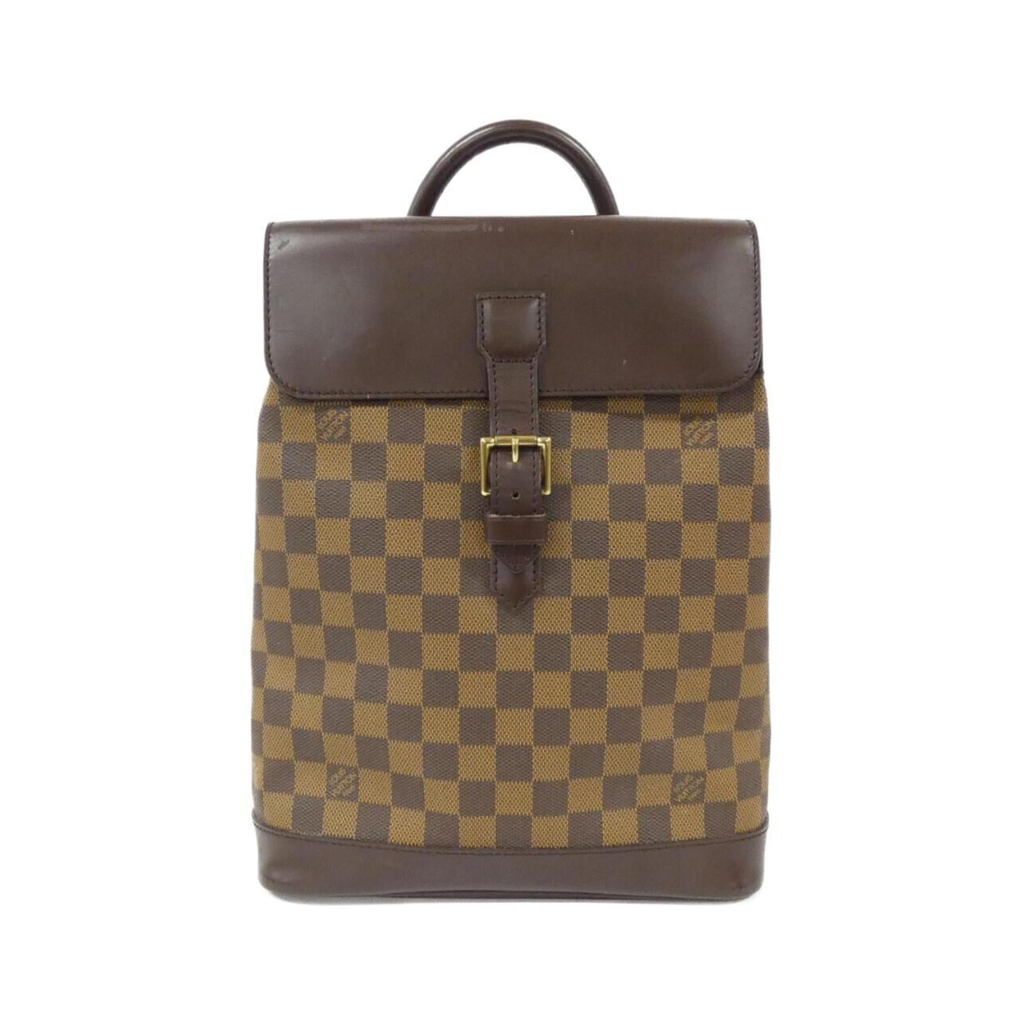Louis Vuitton Damier Ebene Coated Canvas Backpack