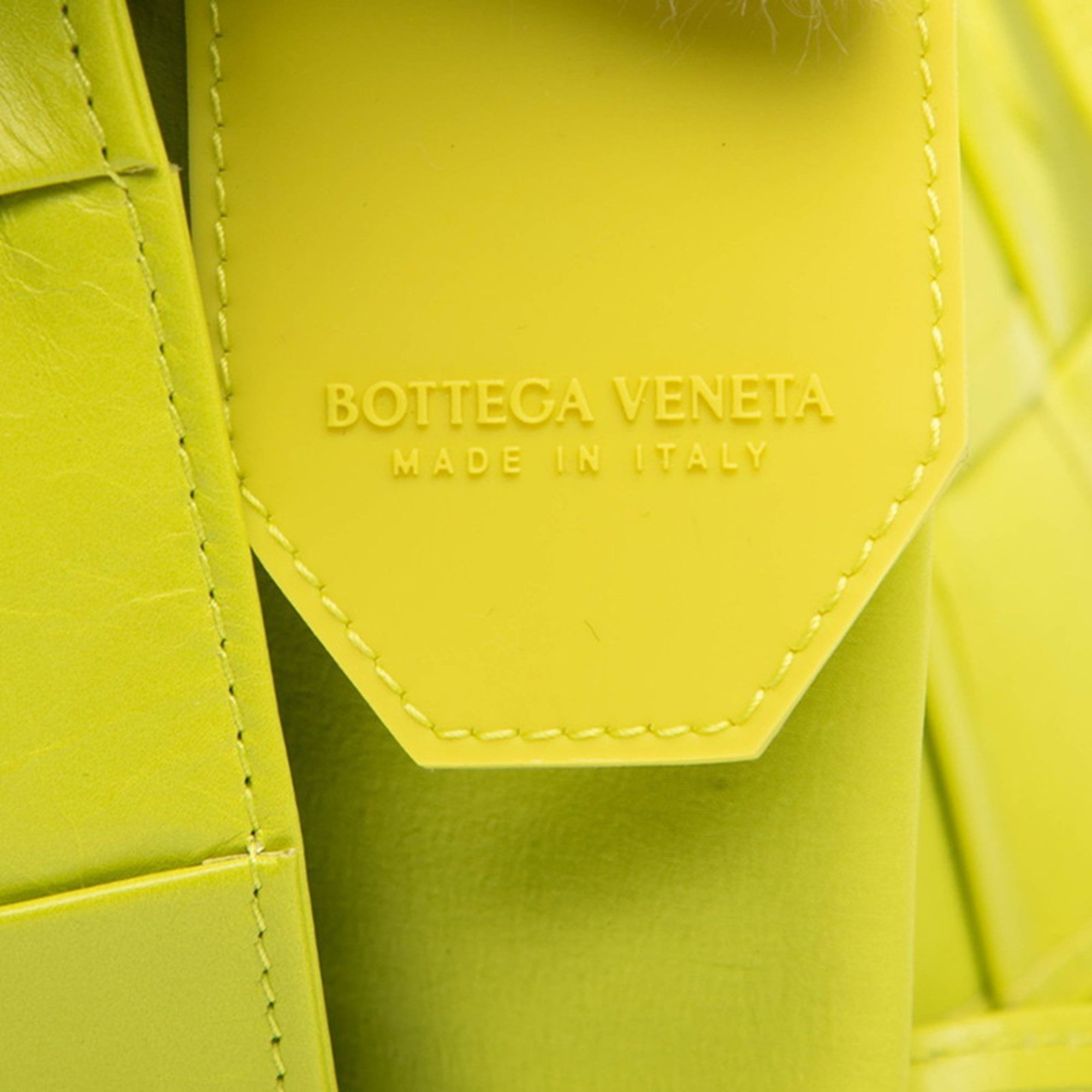 Bottega Veneta Light Green Leather Shoulder Bag