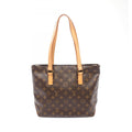 Louis Vuitton Monogram Brown Coated Canvas Leather Shoulder Bag