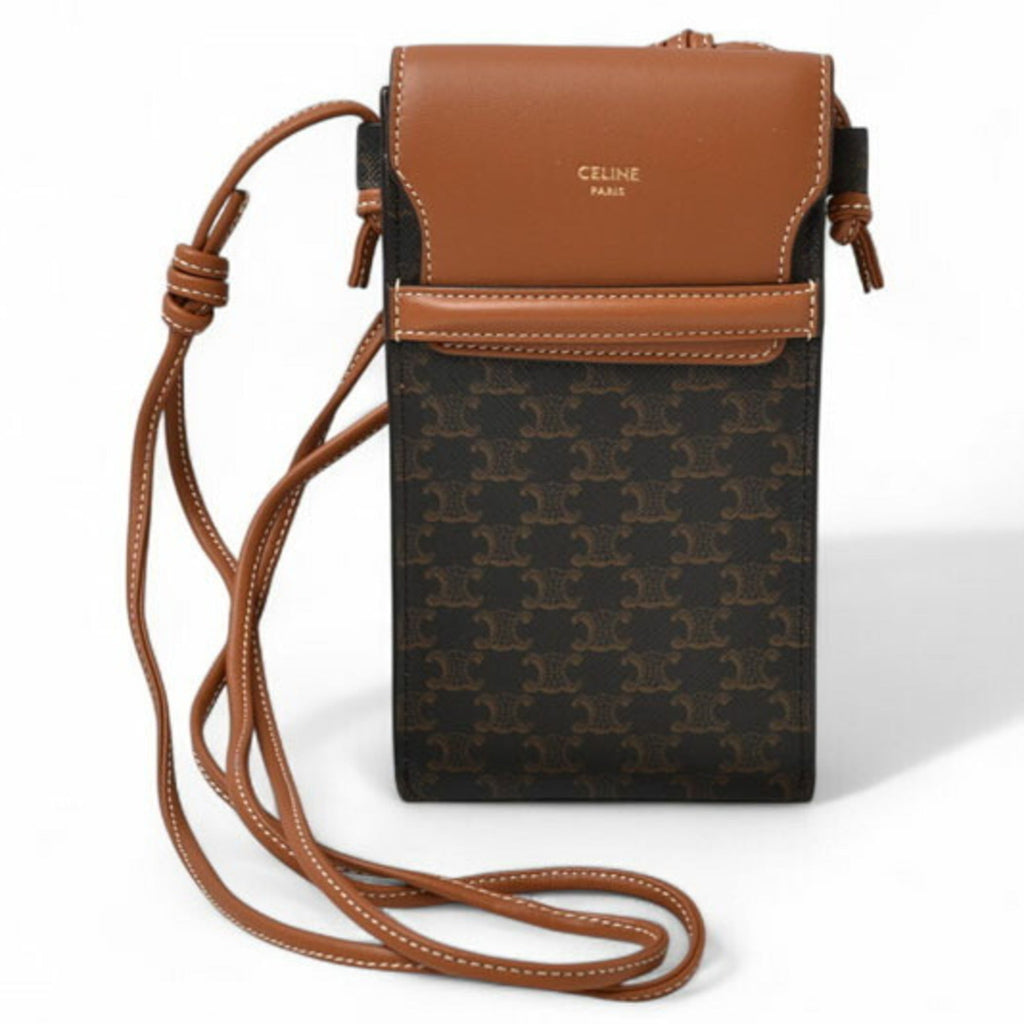 Celine Brown Pvc Leather Shoulder Bag