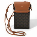 Celine Brown Pvc Leather Shoulder Bag