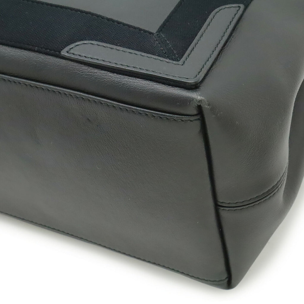 Balenciaga Black Leather Handbag Pouch Tote