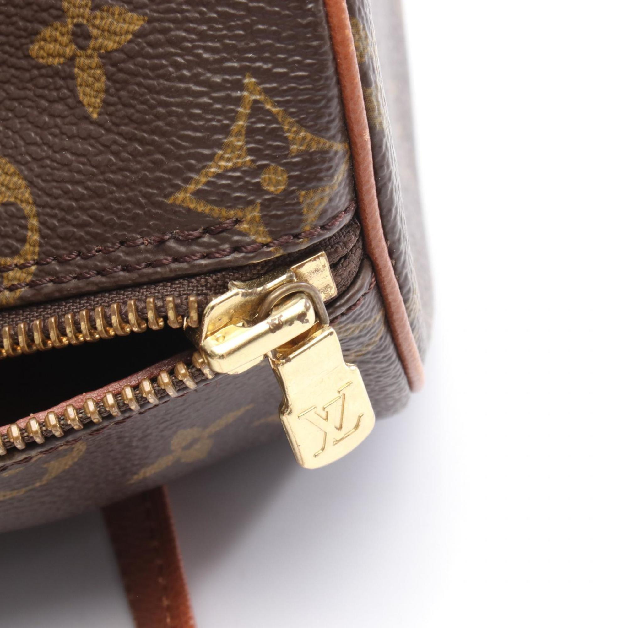 Louis Vuitton Brown Monogram Pvc Coated Canvas Leather Handbag