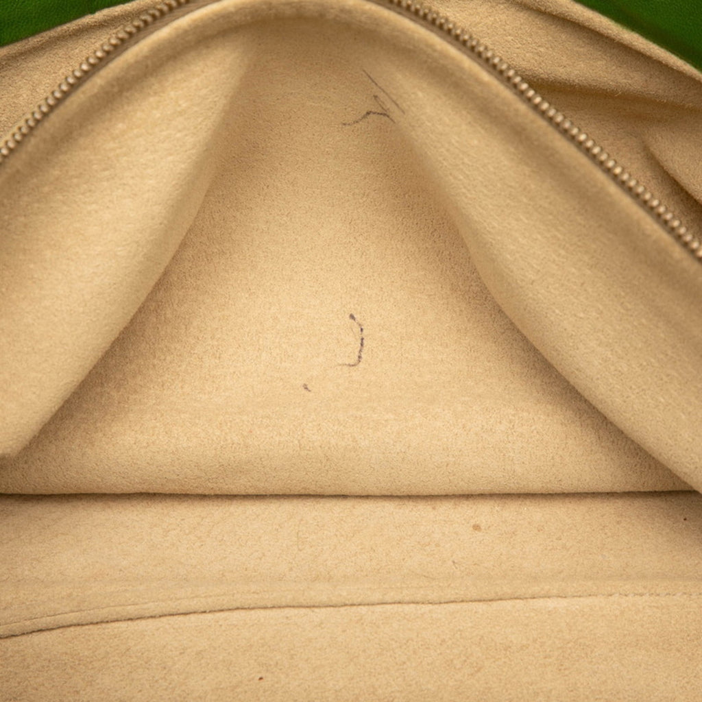 Bottega Veneta Gray Green Leather Shoulder Bag Tote Bag
