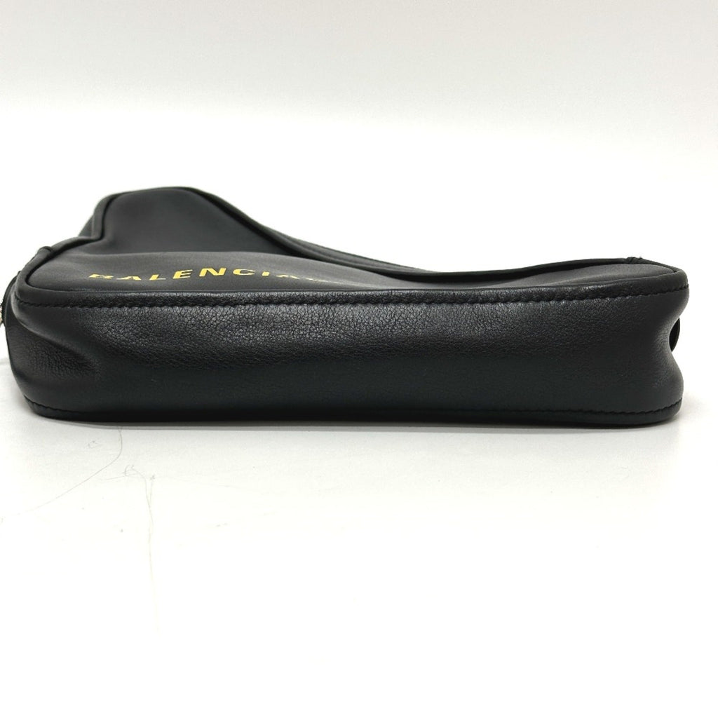 Balenciaga Black Leather Pouch