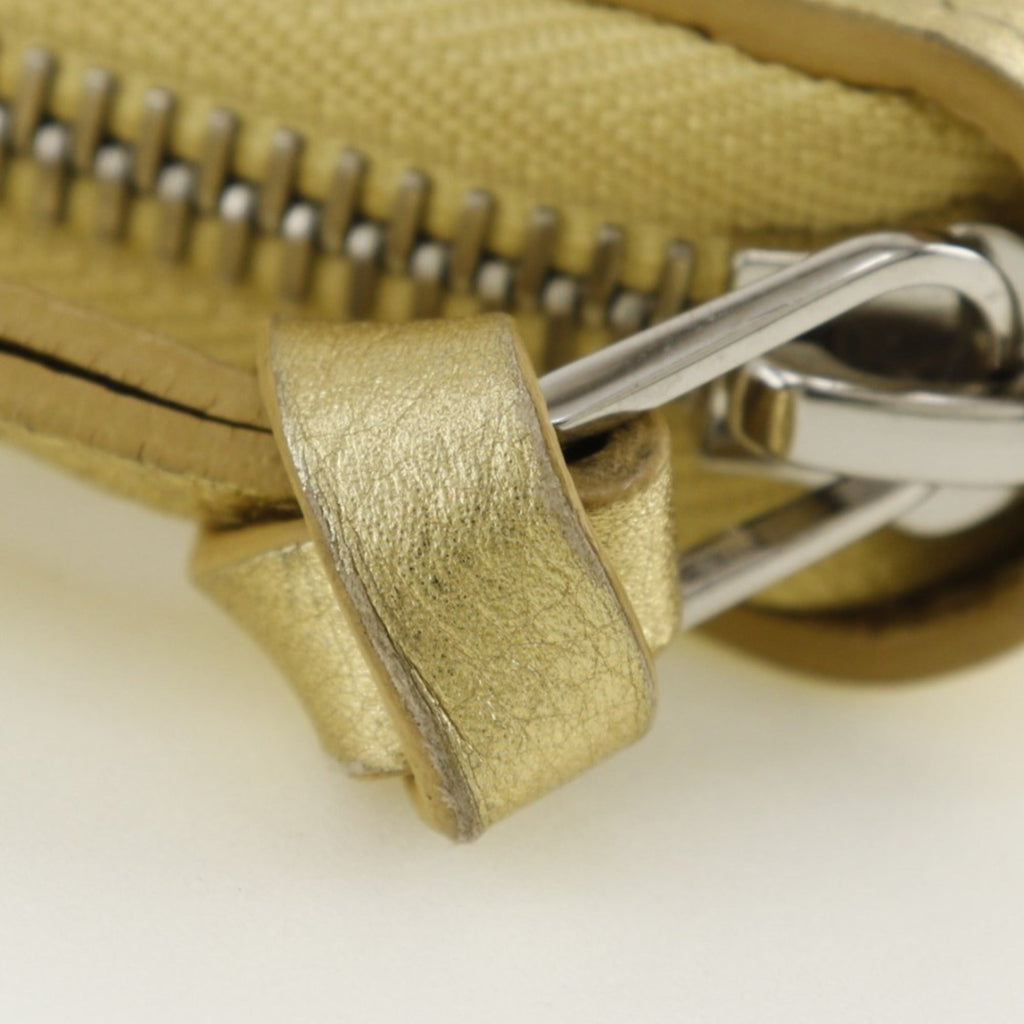 Louis Vuitton Gold Leather Long Wallet