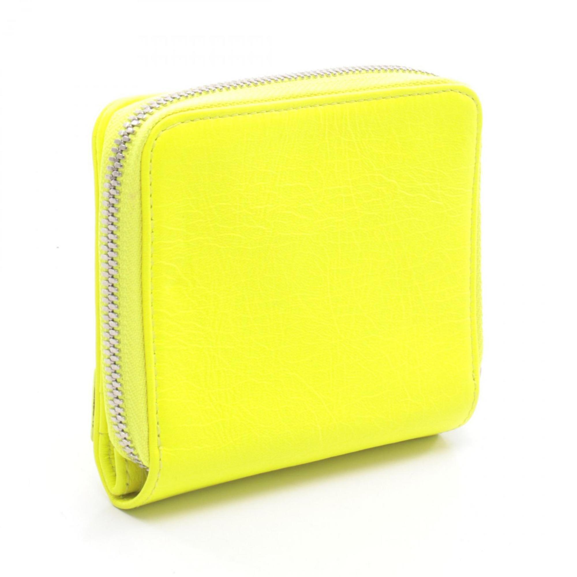 Balenciaga Yellow Leather Wallet (Bi-Fold)