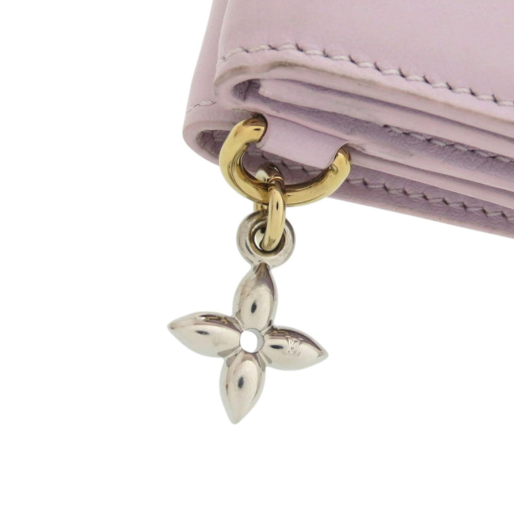 Louis Vuitton Purple Leather Wallet (Tri-Fold)