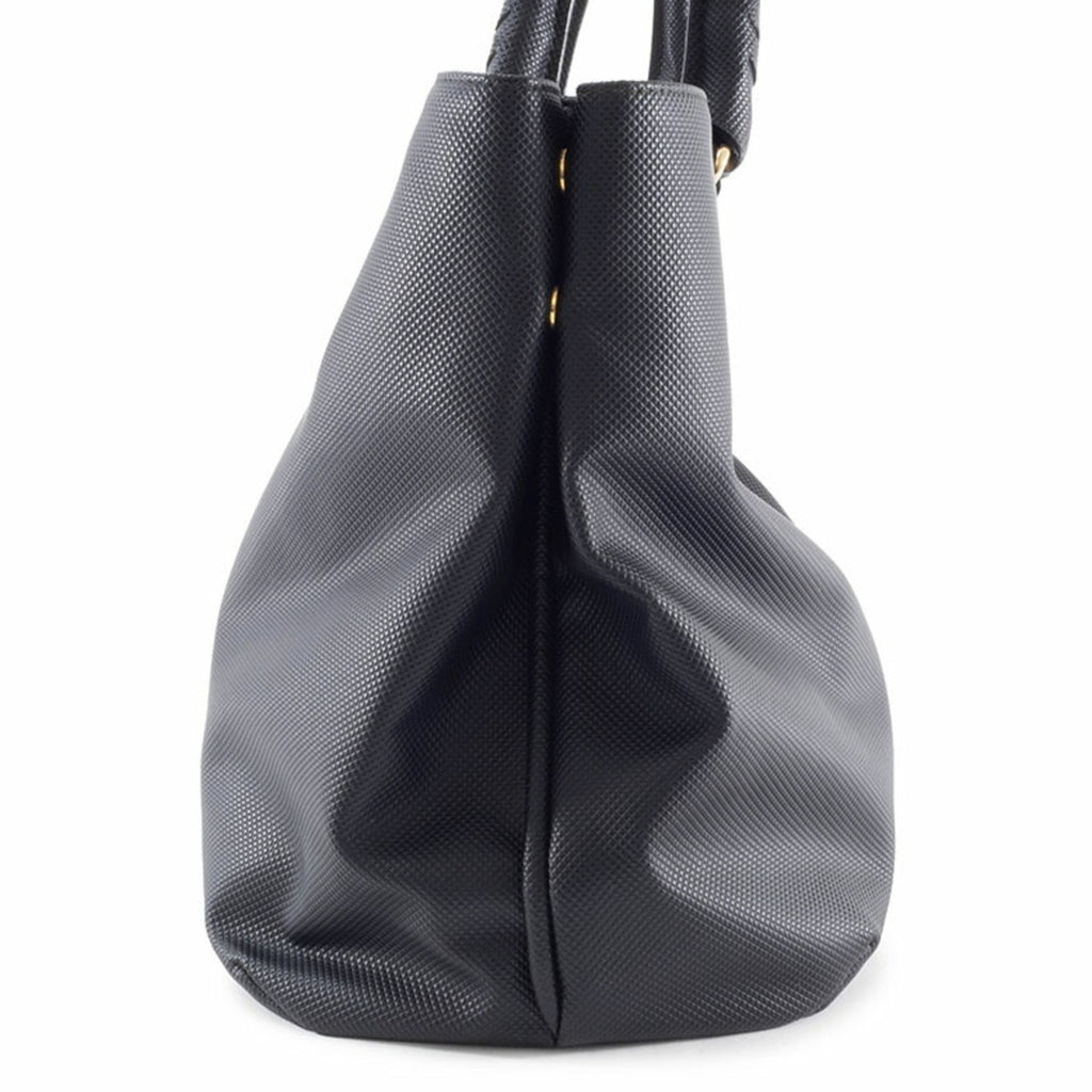 Bottega Veneta Black Pvc Leather Tote Bag