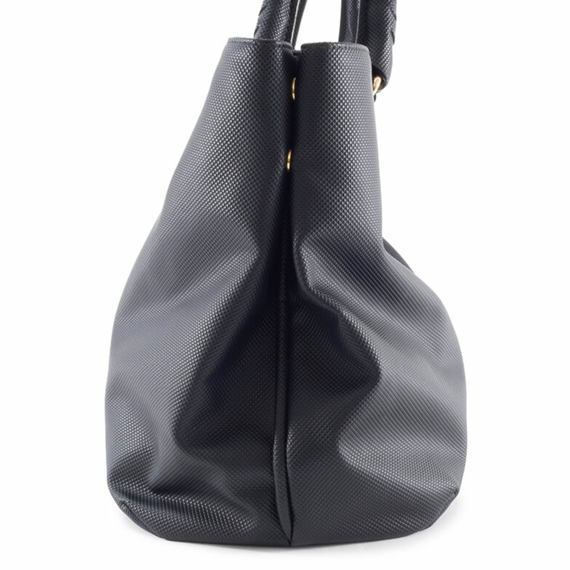 Bottega Veneta Black Pvc Leather Tote Bag