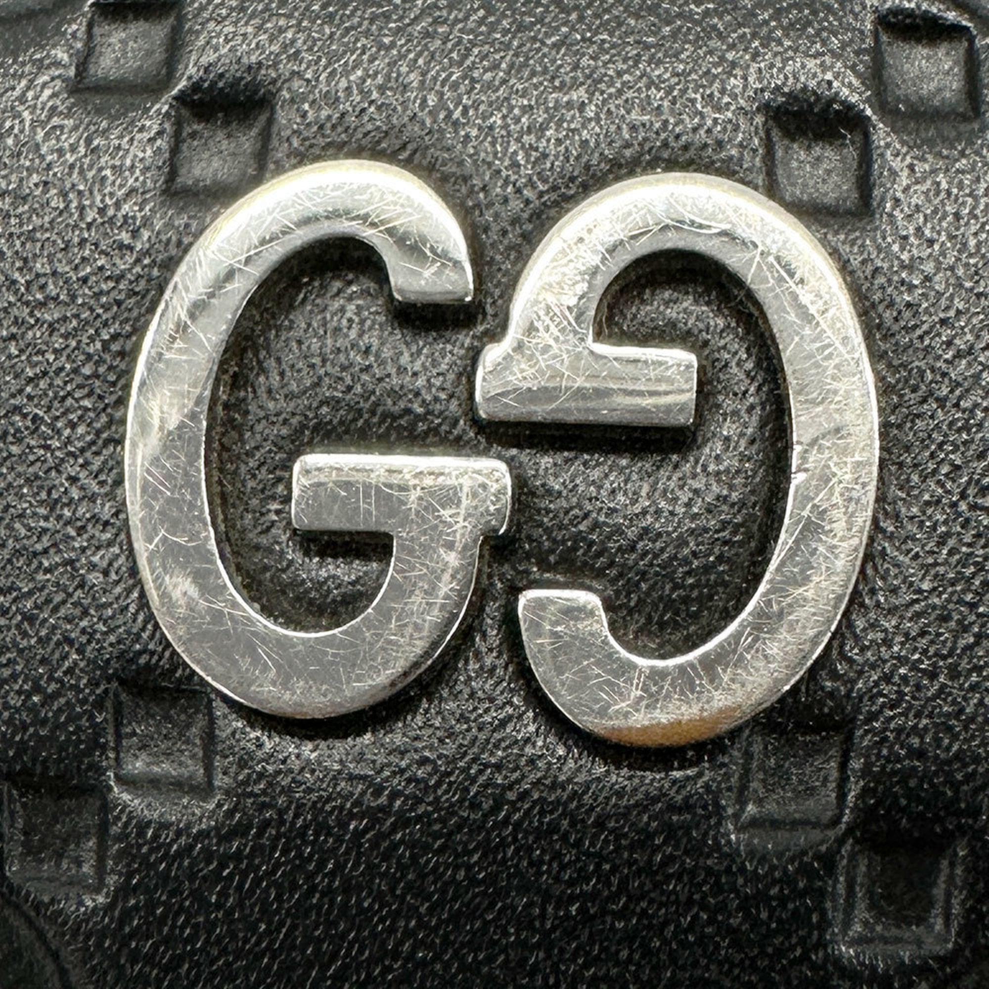 Gucci Black Leather Long Wallet (Bi-Fold) (Pre-Owned)