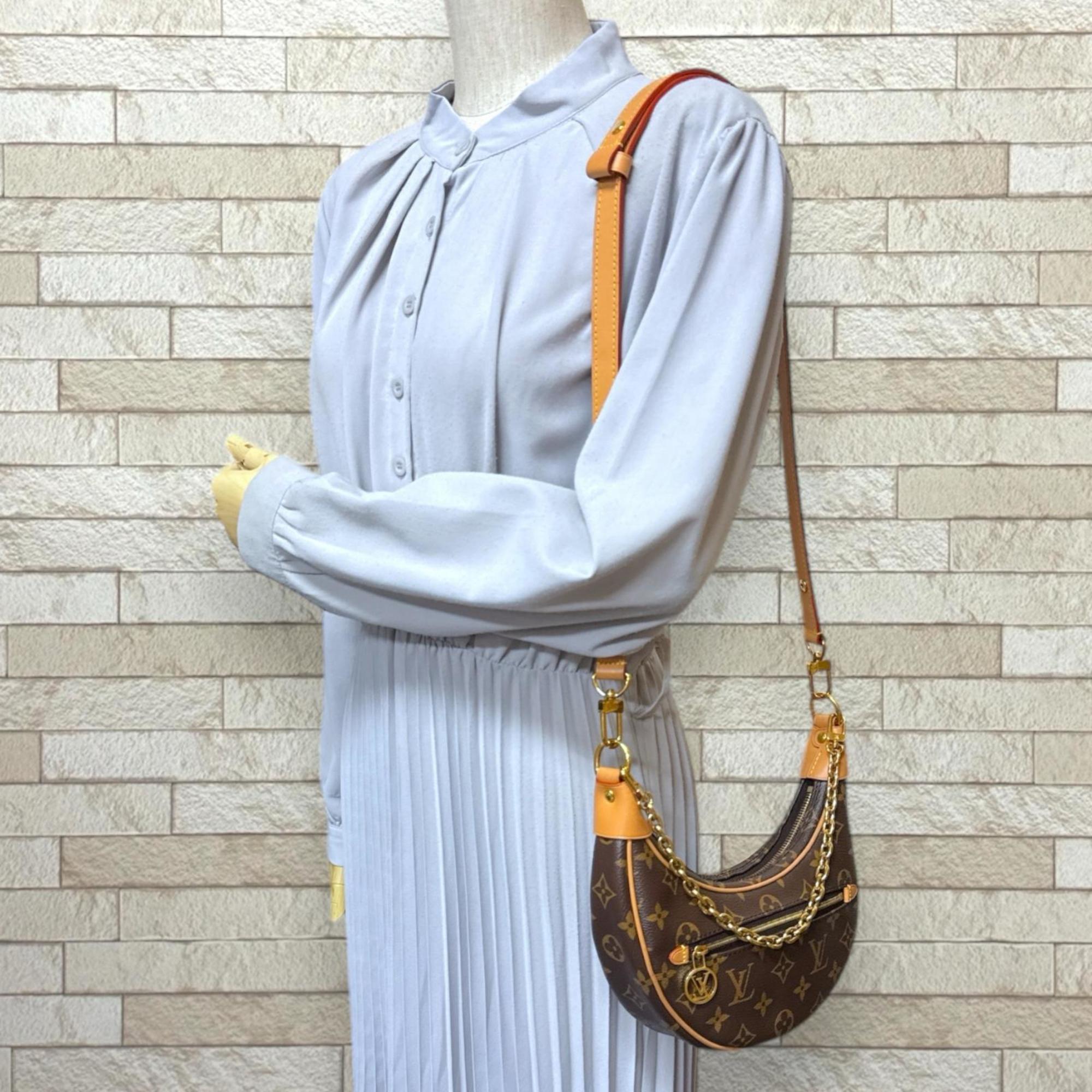 Louis Vuitton Brown Monogram Canvas Shoulder Bag