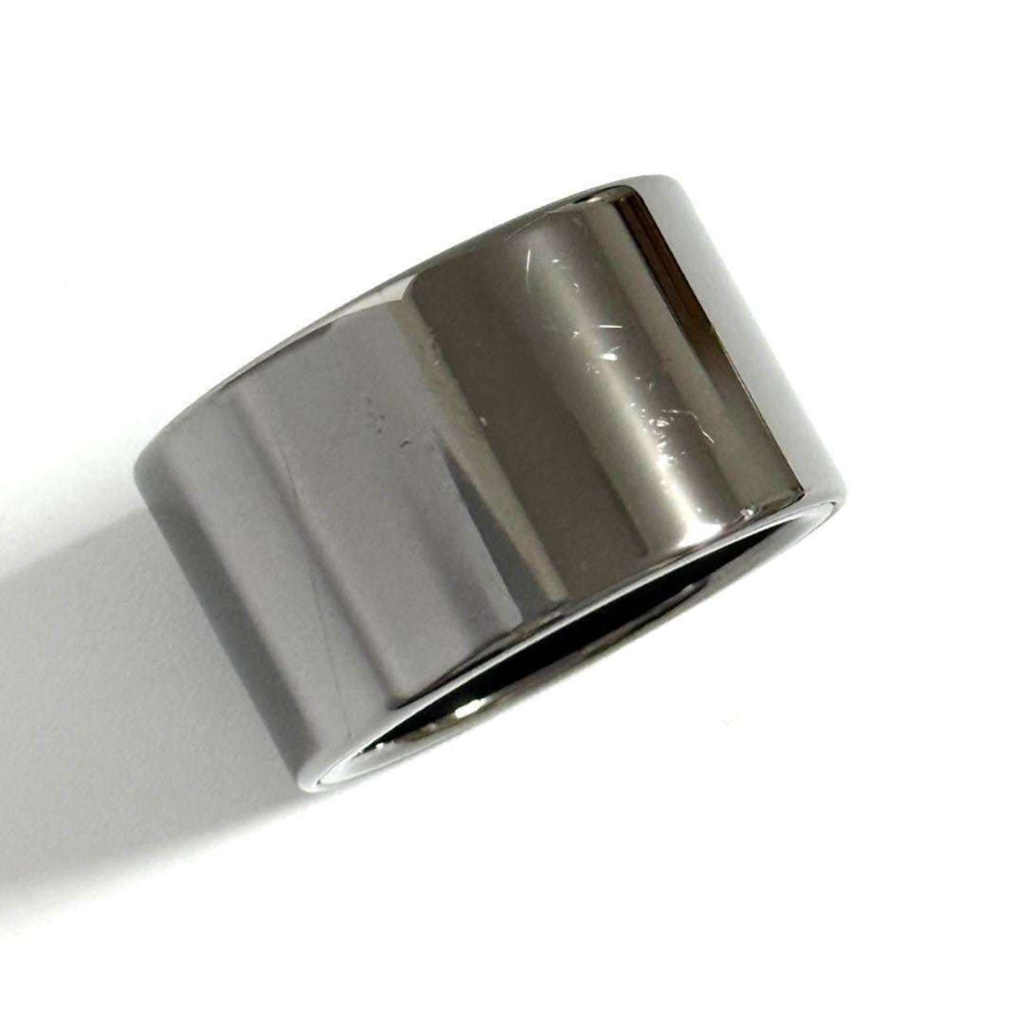 Louis Vuitton Silver Metal Band Ring