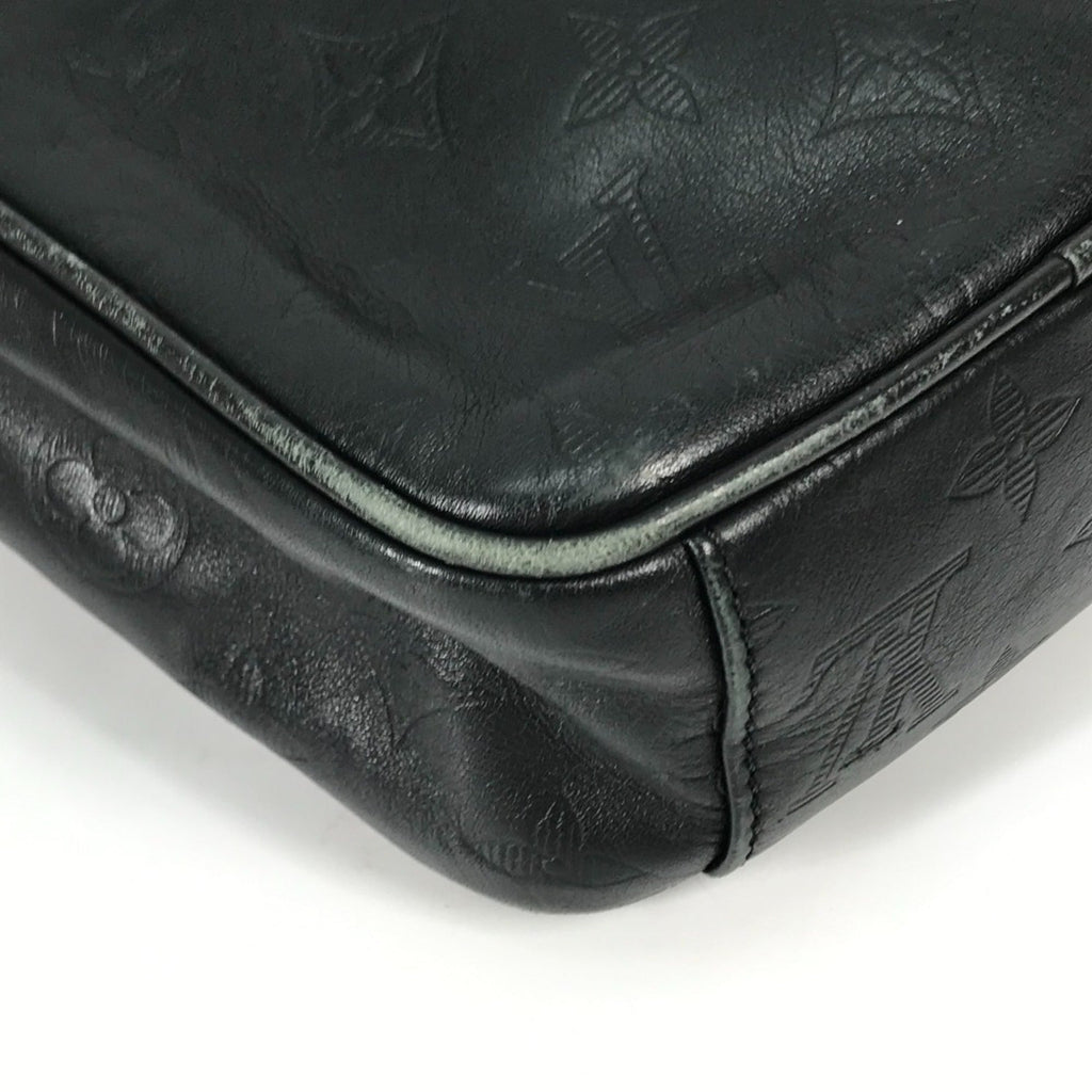 Louis Vuitton Monogram Shadow Black Galle Monogram Shadow Pochette Shoulder Bag