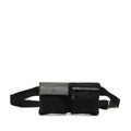 Gucci Gg Canvas Black Gg Canvas Leather Fanny Pack Sling Bag (Pre-Owned)