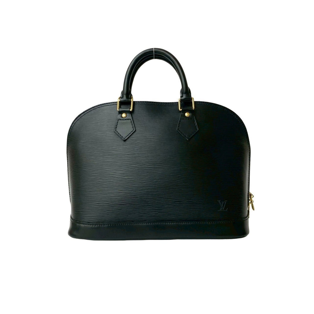 Louis Vuitton Black Epi Leather Boston Bag Handbag