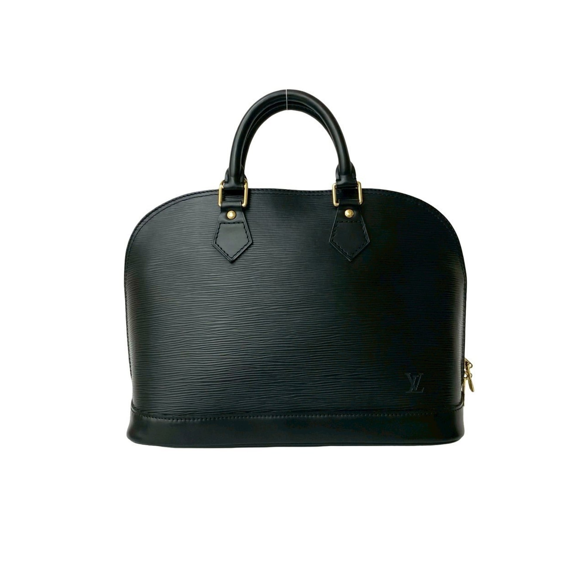 Louis Vuitton Black Epi Leather Boston Bag Handbag