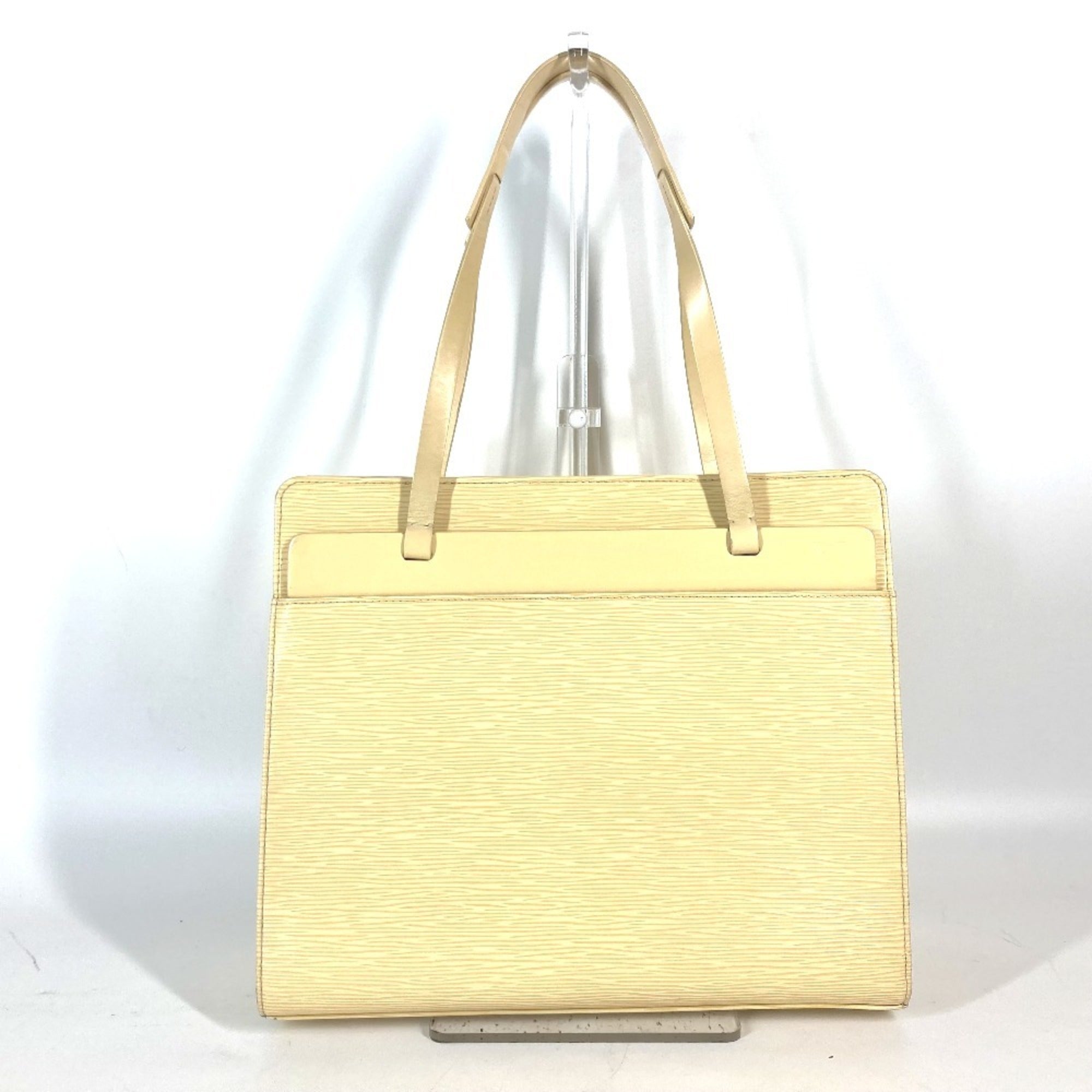 Louis Vuitton Vanilla Yellow Epi Leather Shoulder Bag Tote Bag