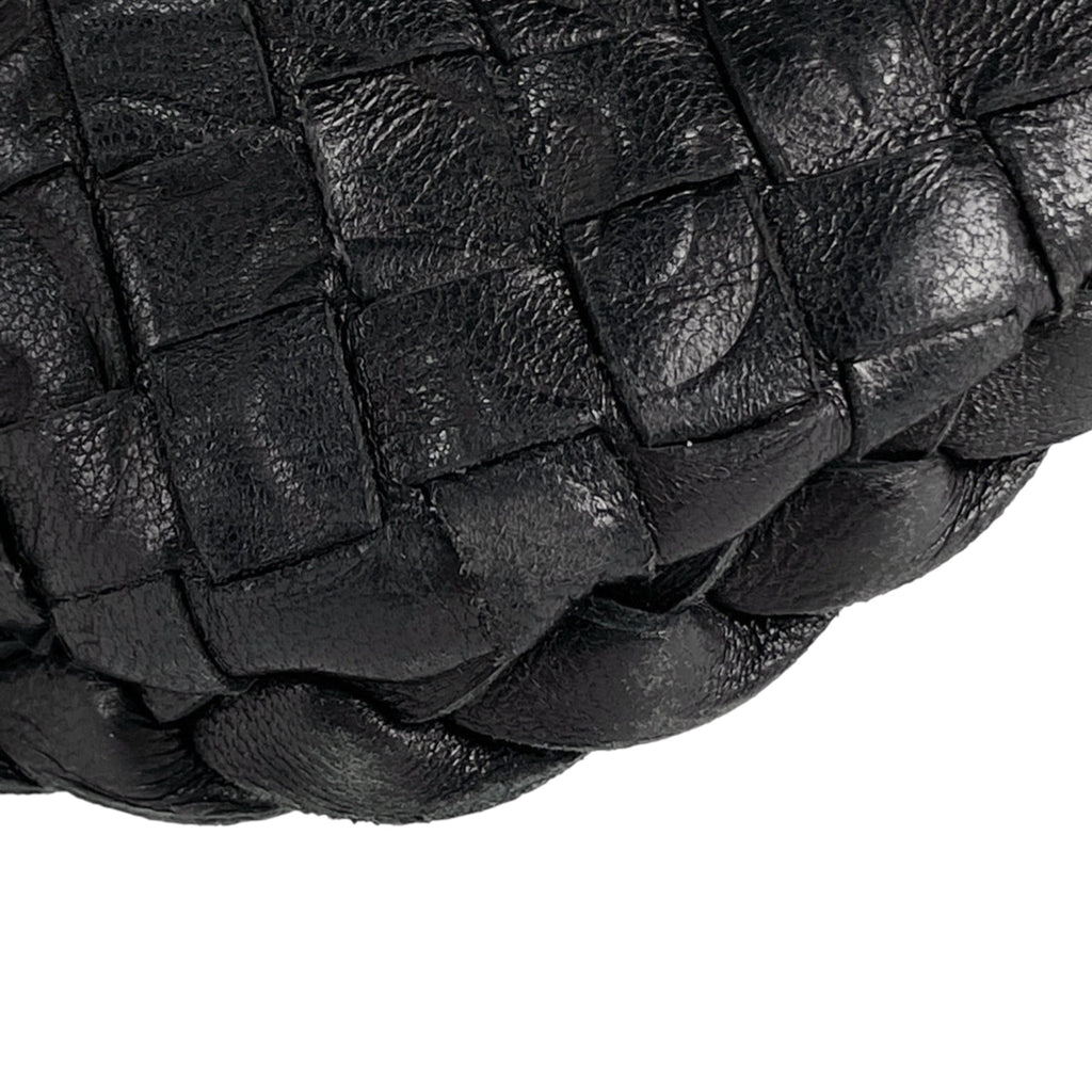Bottega Veneta Black Leather Handbag Shoulder Bag