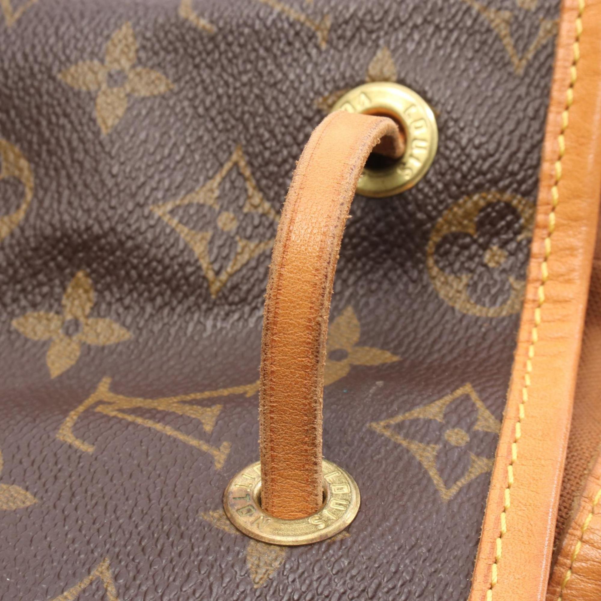 Louis Vuitton Brown Pvc Coated Canvas Monogram Leather Backpack