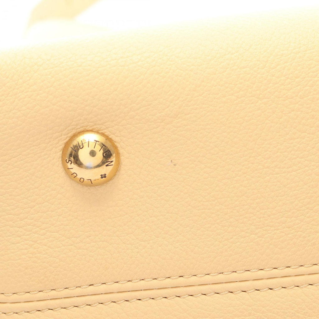 Louis Vuitton Beige Leather Shoulder Bag