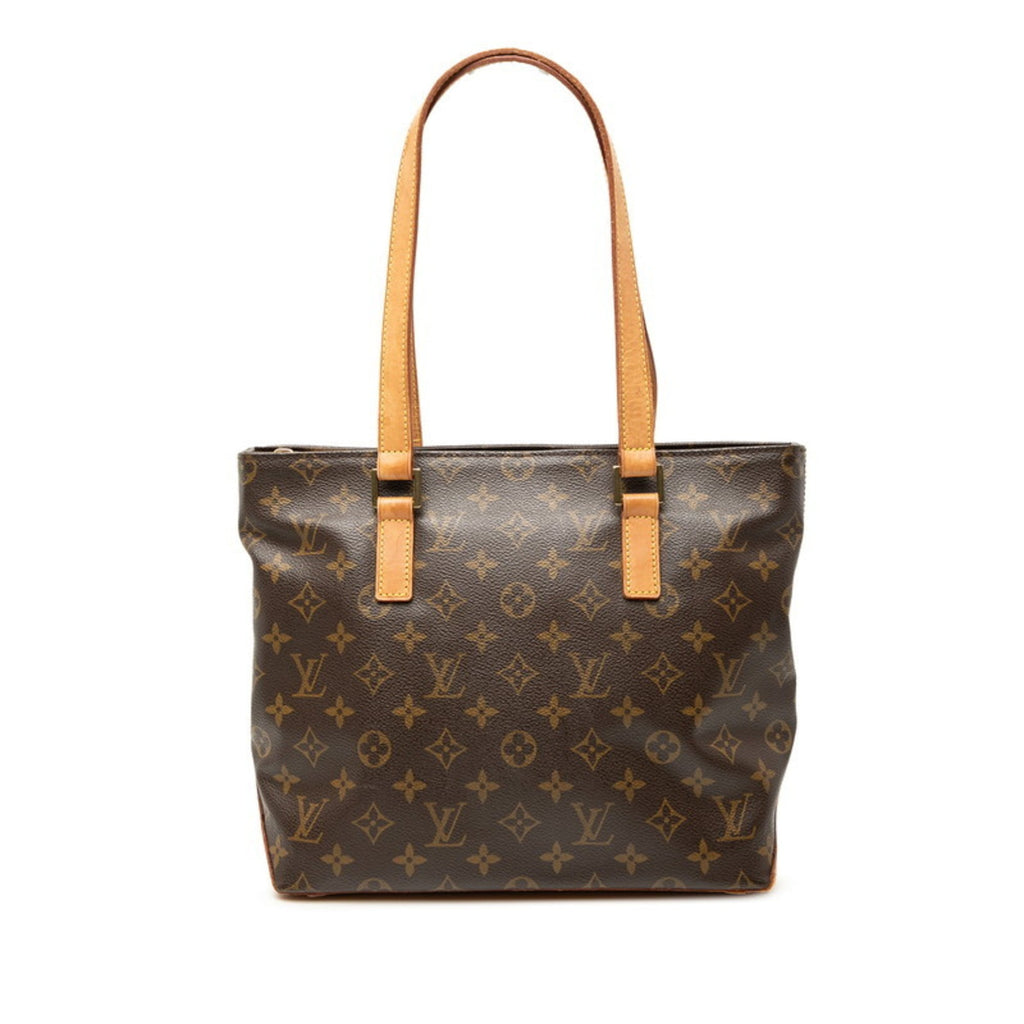 Louis Vuitton Monogram Brown Pvc Leather Handbag Tote Bag