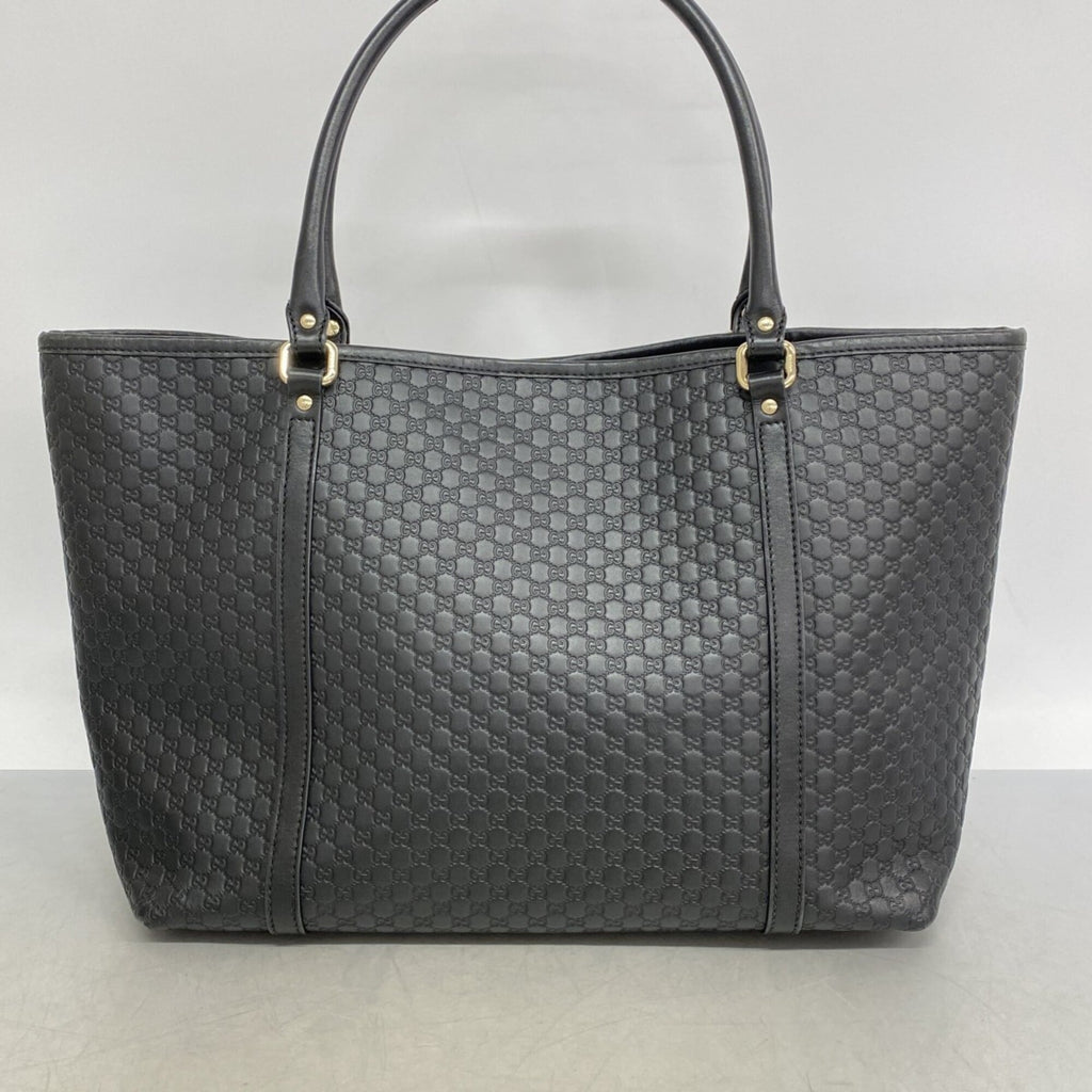 Gucci Black Leather Tote Bag (Pre-Owned)